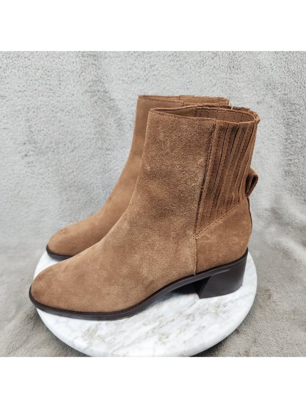 Dolce Vita Shoes Womens Size 8 Linny H2O Brown Suede Leather Boots *Read*